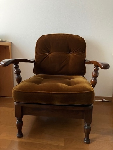 飛騨産業 一人用ソファ パーソナルチェア アンティーク 飛騨産業