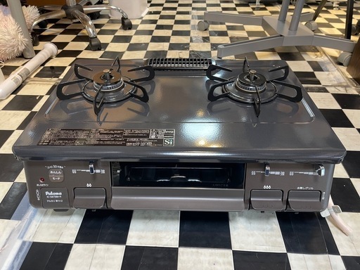 【リサイクルサービス八光】2021年製　パロマ　ガスコンロ IC-S87BM-R [ 都市ガス12・13A /右強火]