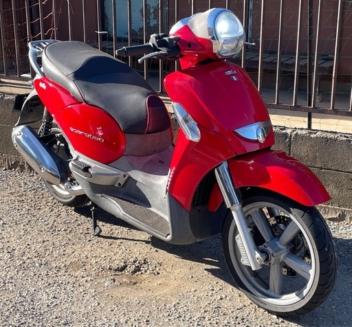 実働、配達可】アプリリア スカラベオ250IE赤