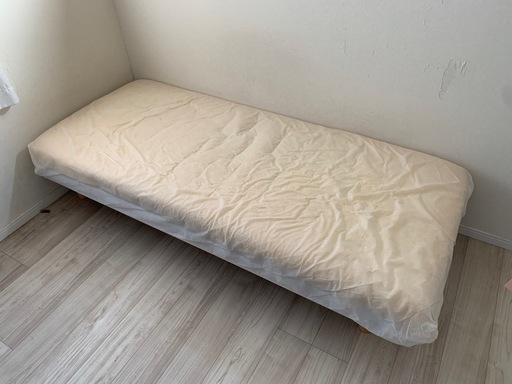 脚付きマットレスベッド 脚22cm ショート丈 シングルサイズ /ポケット