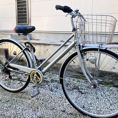 498☆岐阜発△Land Gear△LG8100/クロスバイク/LG CARBON/2×8段変速  