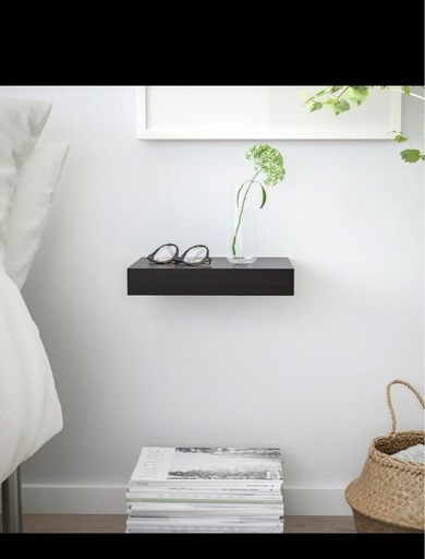飾り棚　IKEA ラック　ウォールシェルフ　ブラウン