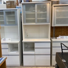 ジモティ来店特価!! 食器棚 ホワイト J-0617