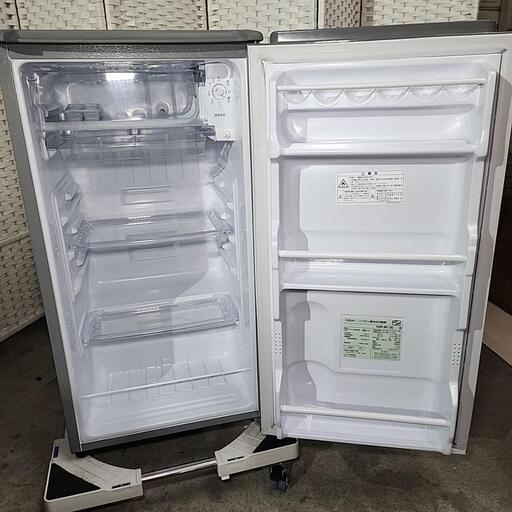AQUA ノンフロン直冷式冷蔵庫 AQR-8G シルバー アクア 冷蔵庫 直冷式