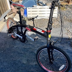 ☆ジモティ割あり☆ 折り畳み自転車 レッド H183×D27×W66