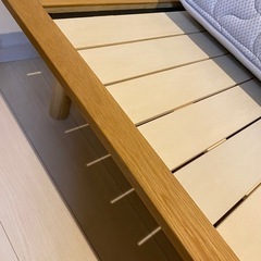 木製 ベッド オーク材 突板 シングル 家具の中古が安い！激安で 