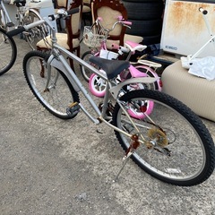 ★ジモティ割あり★  自転車 26インチ パールピンク×シルバー クリーニング済み TC5905 ☆ジモティ割あり☆ 自転車 26インチ パールピンク×シルバー