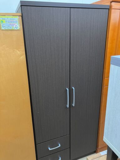 ☆ジモティ割あり☆ キャビネット ブラウン H101×D45×W60 クリーニング 