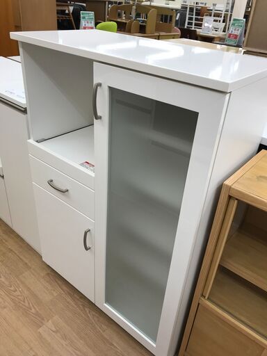 ☆ジモティ割あり☆ フジモク 食器棚 白 H180×D44.5×W118 クリーニング