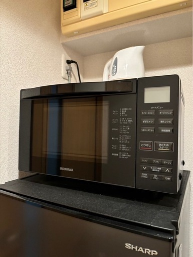 美品！アイリスオーヤマ製オーブンレンジ、使用1年未満 電子