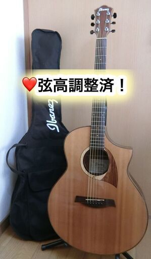 ❤️弦高調整済！Ibanez アイバニーズ AEW22CD-NT1201＋ケース