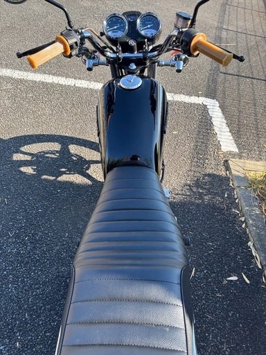 スズキ GN125-2F カスタム 弾丸マフラー 黒 旧車スタイル 吸い込み