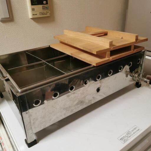 業務用 おでん加熱器 おでん鍋 直火都市ガスマッチ点火タイプ 八つ切仕切り