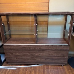 S384 ☆ LOWYA 日本製 天窓付キャットウォーク壁面収納付テレビ台 美品  