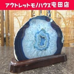 南12条店 メノウ？ キレイな鑑賞石 13kg 飾り石 深い藍色 26