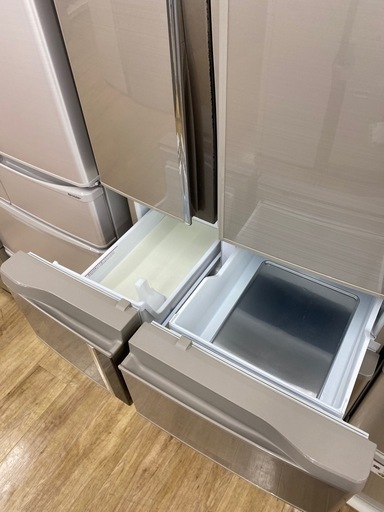 MITSUBISHIの6ドア冷蔵庫(MR-R47Z-F1) 美品☆三菱 MITSUBISHI 冷蔵庫 
