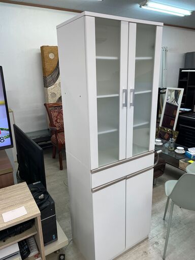 ニトリ食器棚(フォルムN SK1860 WH) うさまる※ニトリ 食器棚