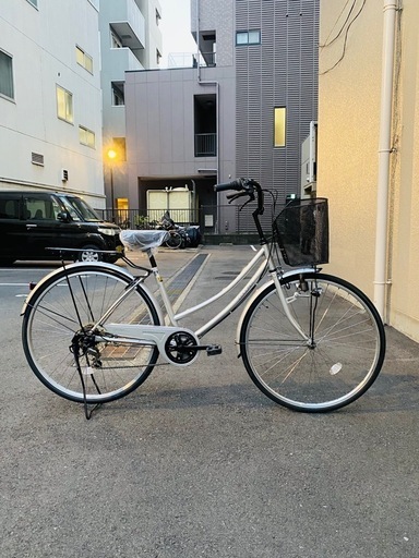 決まりました！) 6段変速の中古のシティーサイクルです！あちこち新品