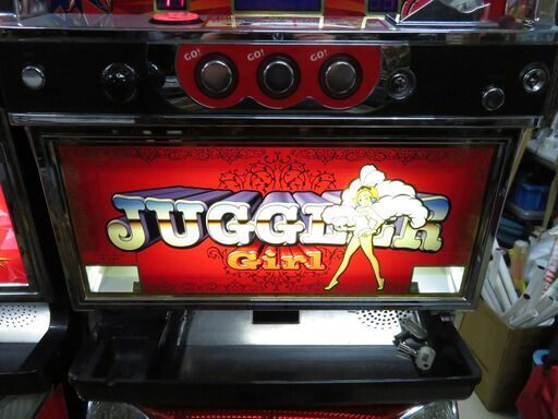 パチスロ実機 コイン不要機付 JUGGLER Girl ジャグラーガール 北電子 4 