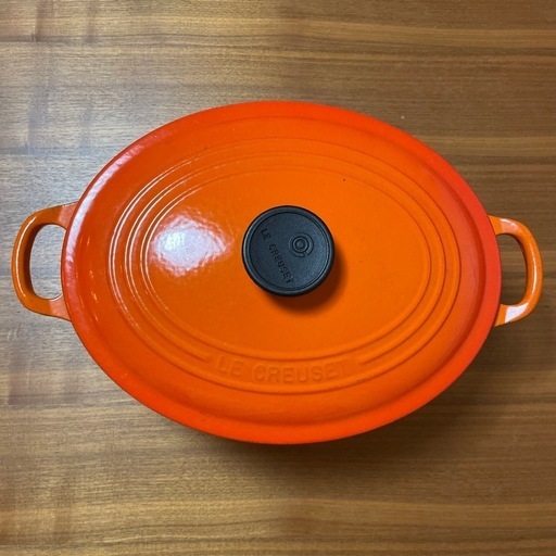 ル・クルーゼ ココット・オーバル 27cm オレンジ 送料込み！ ル