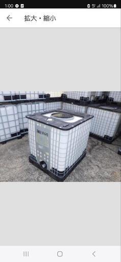 頑丈　充填口φ450 IBCパワートート 1000B 貯水タンク1000L1t IBCコンテナ　サンコー サンバルク　バルクコンテナ