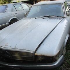 Mベンツ107-SL純正フロントスポイラー程度良割れひび無し (ウミ) 神栖  