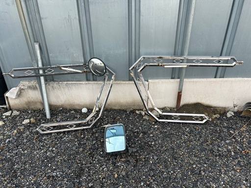 ミラーステー デコトラ コンボイミラー付き