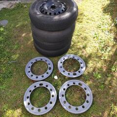 クリムソンレーシングスパルコ14インチ5J+45PCD100タイヤホイール4本  