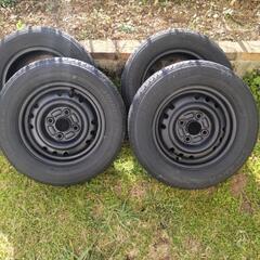 クリムソンレーシングスパルコ14インチ5J+45PCD100タイヤホイール4本  