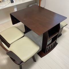 引渡し決定！中古 ダイニング4点セット ロッキー 135