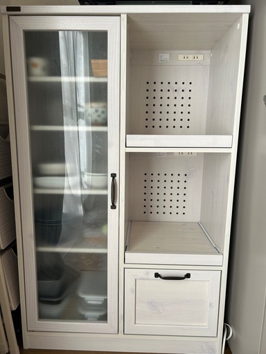 Matsuda 松田家具 キッチンボード、食器棚、幅98cm Used/キレイ