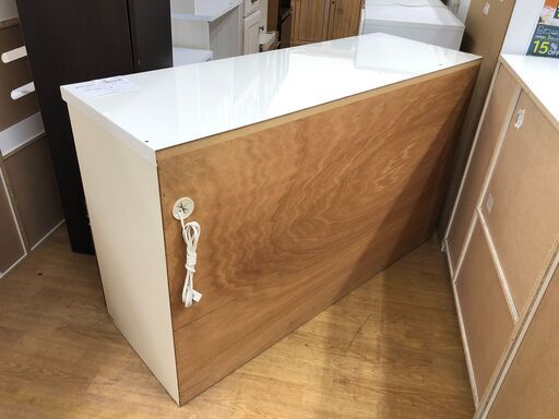 ☆ジモティ割あり☆ NITORI ニトリ キッチンカウンター 白 ＆ ﾌﾞﾗｳﾝ