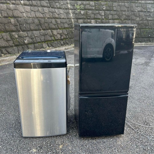 一人暮らし2点セット！】配達可❗️洗濯機、冷蔵庫、単身！ 美品 