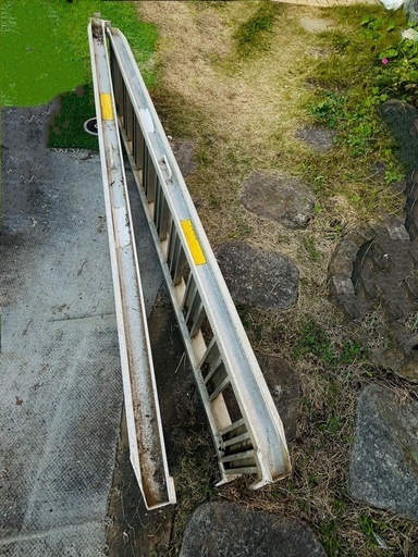 アルミ梯子はしご 2本 はしご ラダー 重機 農機等 ☆鉄製☆ブリッジ