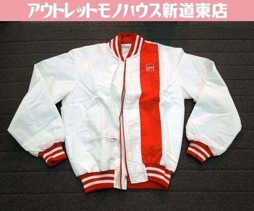 レトロ コカ・コーラ スタッフジャンパー ジャケット ホワイト VAN JAC Lサイズ バックプリント Come on in. Coke オブジェ 札幌市東区 新道東店
