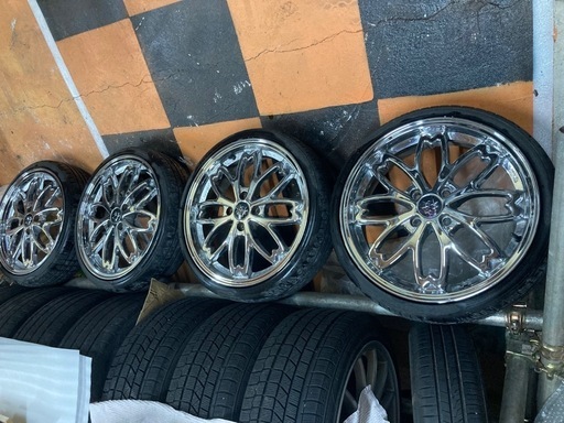 櫻ホイール 17インチ 和道 桜ホイール 17×5,5J PCD100 4穴 バリ溝 