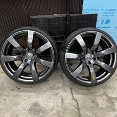 R35 GT-R 純正ホイール リヤ 10.5J +25 2本セット 20インチ｜タイヤ 