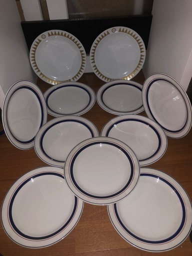 GYP1201 Noritake ノリタケ　大皿11枚セット　スリーライン
