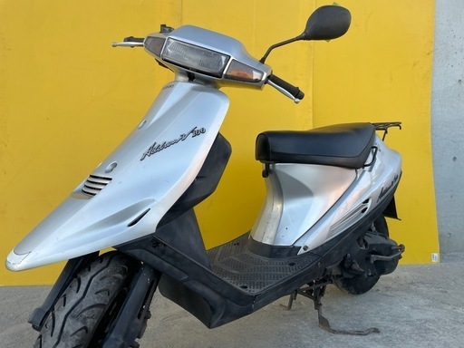 セル始動‼️原付2種⭐️アドレスV100 スズキ⭐️タイヤ新品‼️シート新品‼️最終型‼️ピンクナンバー⭐️原付　スクーター　125cc