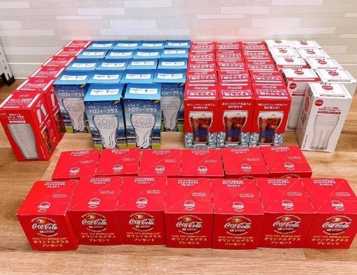 昭和レトロ 非売品 未使用 CocaCola コカ・コーラ コールドサイングラス ノベルティ グラス その他 まとめ 61個