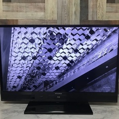即日受渡❣️全国送料込 三菱50型Blu-ray&HDD2TB搭載2番組同時録画可 即日受渡❣️三菱50型 Blu-ray&HDD内蔵TV撮る観る残すが簡単41500円
