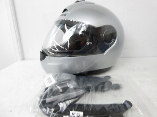 【フルフェイスヘルメット】SCHUBERTH(ｼｭｰﾍﾞﾙﾄ) C3 Flip-Up　ｼｽﾃﾑﾍﾙﾒｯﾄ/ｲﾝｶﾑｾｯﾄ （58-59cm）　ｼﾙﾊﾞｰﾒﾀｯﾘｸ　1個