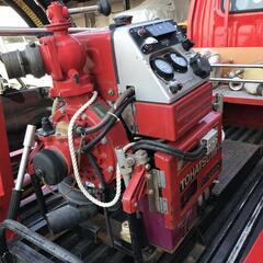 値下げしました)消防 真空ポンプ 25mmホース 筒先付き