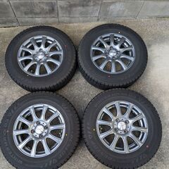 値下げ：中古 スタッドレス＋アルミホイール 4本 （日産ノートで