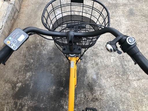 [557]送料無料 パナソニックLala5 でん電動自転車 557 パナソニック新機種電動アシスト自転車LALA5、20インチオレンジ
