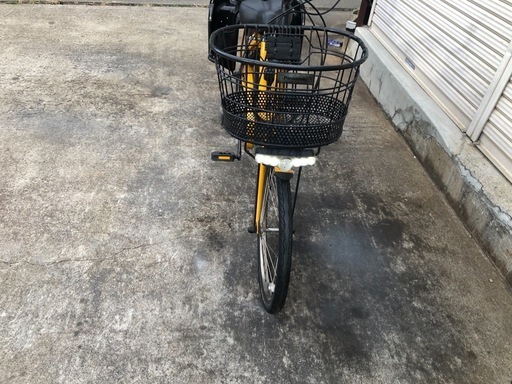 557 パナソニック新機種電動アシスト自転車LALA5、20インチオレンジ