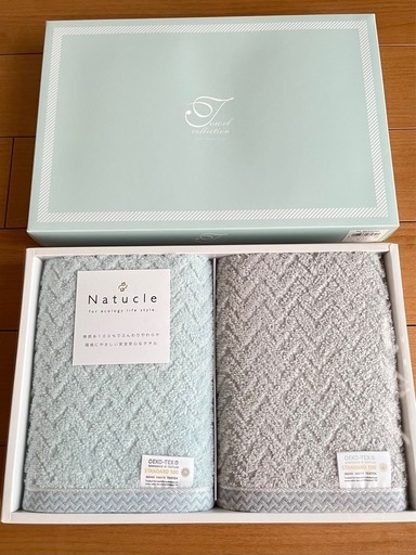 Natucleフェイスタオル2枚