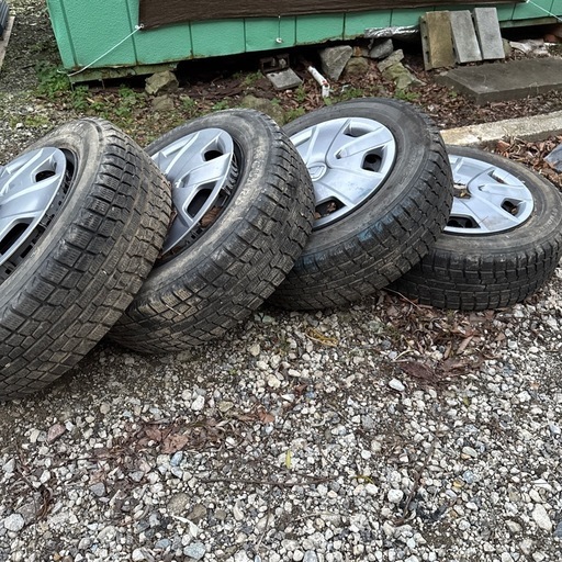 タ8 ムーヴ 純正 オールシーズンタイヤ 165/55R15 23年製造 バリ山