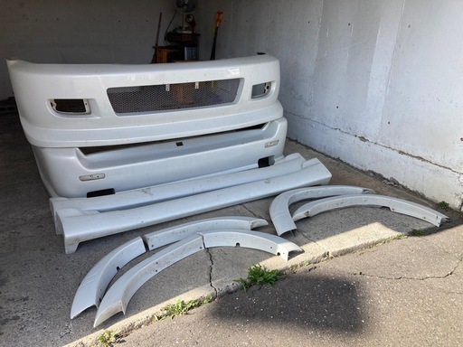 トヨタ ランドクルーザー100系 フルエアロ 前後パンパー サイド  