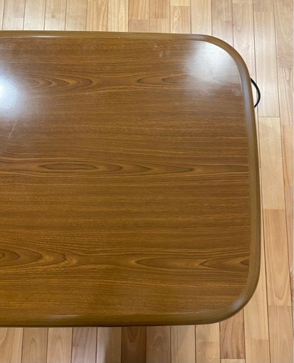 美品 ニトリ ローテーブル 折り畳みテーブル ブラウン 家具調こたつ